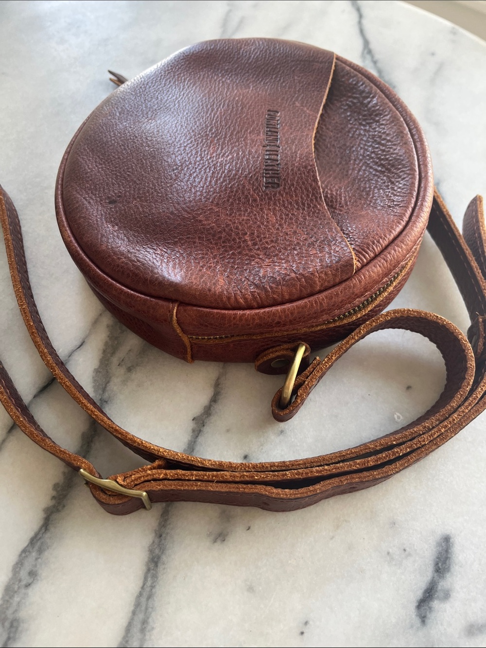 Portland Leather Goods Round Crossbody Bag - Picture 9 of 10